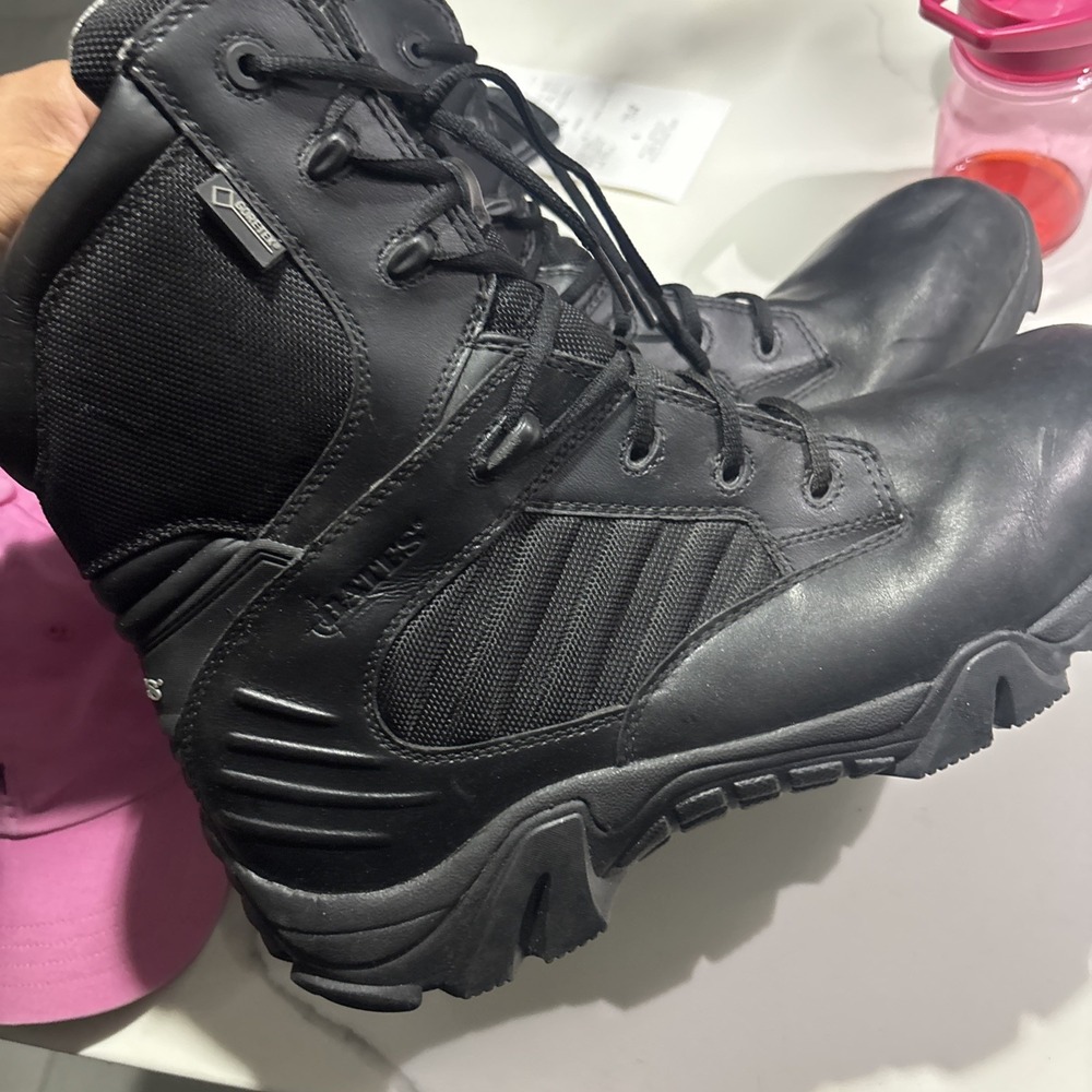 Bates GX 8 Gore Tex Side Zip Insulated E02268 Mens Black Tactical Boots Sz 13 EW